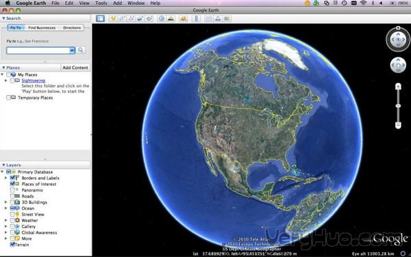 谷歌地球7.3.2.5491官方版本